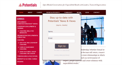 Desktop Screenshot of potentials.com